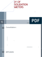 Study of Consolidation Parameters