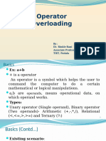 Lecture 22 - Operator Overloading