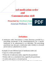 III.e.medication Order and Communication Skill