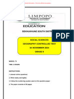 Grade 9 Social Sciences Geography 04 November 2024 Final Exam 1