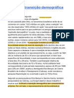 Brasil em Transição Demográfica - Revista Pesquisa Fapesp