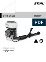 Hoja de Suguridad Stihl SR 200