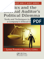 (Internal Audit and IT Audit) Lynn Fountain - Ethics and The Internal Auditor's Political Dilemma - Tools and Techniques To Evaluate A Company's Ethical Culture-Auerbach Publications (2016)