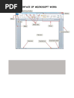 Interface of Microsoft Word