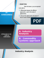 Approaches To The Study of Agribusiness Jo