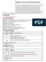 Datasheet Switch Fibra Ethernet