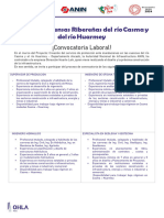 Convocatoria de Oportunidades Laborales - Proyecto Rios Casma Huarmey 28.10