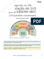 Legislação Do SUS para EBSERH (170 Questões IBFC)