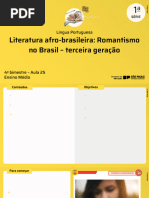 Literatura Afro-Brasileira: Romantismo No Brasil Terceira Geração