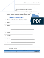 Atividades de Revisao de Matematica 4º Ano