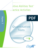 1st Grade Quantitative Practice Activities