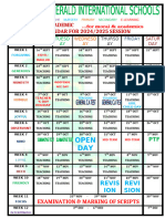 First Term Academic Calendar