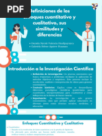 Definiciones de Los Enfoques Cuantitativo y Cualitativo, Sus Similitudes y Diferencias