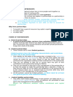 Accounting For Partnerships - BBA1 Accounting - Aug 2024