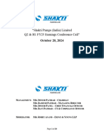 ShaktiPumps Q2FY25 Transcripts 02nov24