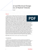 Mechanical and Electrical Design Calculations of Hybrid Vehicles