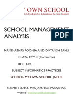 School Management Analysis