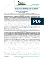 Assessment of Water Quality Parameters For Safe Drinking Water Supply From Irrigated Deep Tube Wells in Dinajpur District of Bangladesh