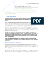 Unit 4: Security Exchange Board of India: Financial Regulations