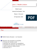 Chapitre 1 Modele Lineaire Actuariat M1