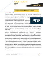 Espelho de Correcao - Simulado 2 Fase Regular Trabalho - XXXV