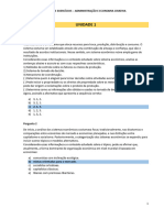 Lista de Exercícios - Administração e Economia Criativa