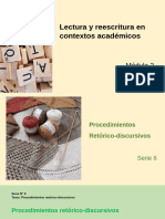 Procedimientos Retórico - Discursivos