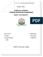 MBA HR Project Report