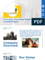 B C C L: 5-Day BCCL Technology Enhancement Training Program