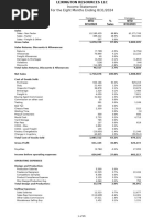 LEX - Divisional Income Statement (MTD)