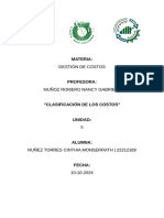 Clasificación de Costos - GC