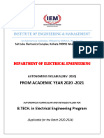 2020 Batch - EE - Autonomy Syllabus