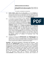 Contrato de Alquiler de Departamento - Maria Isabel Linale y Llahuar Huascar Zelaya Morales