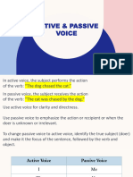 Active & Passive Voice