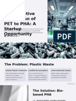 Direct Fermentative Conversion of PET To PHA A Startup Opportunity