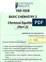 Part 2 - LECTURE NOTE Chemical Equilibrium Student Version