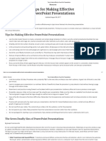 Tips For Making Effective PowerPoint Presentations