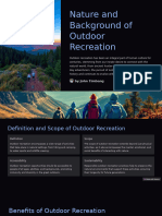 Nature and Background of Outdoor Recreation