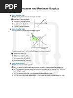 Consumer and Producer Surplus (Topicals)