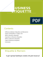 Business Etiquettes