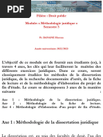 Methodologie de La Dissertation Juridique