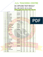 BSSC Test Result A 180