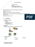 Lesson Plan in Select and Use Farm Tools