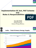 Implementation EC Act, PAT Scheme and Roles & Responsibilities of EM/EA