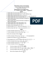 Assignment IV 21MAB101T Calculus and Linear Algebra