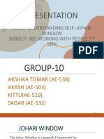 Sec (Johari Window) Group 10