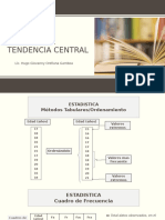 ESTADÍSTICA Tem 2 Medidas de Tendencia Central