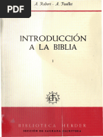 Robert, A.-Feuillet, A., Introduccion A La Bibia (At)