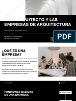 El Arquitecto y Las Empresas de Arquitectura