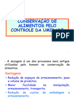 Conservação de Alimentos Pelo Controle Da Umidade